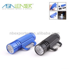 9 led aluminum alloy flashlight